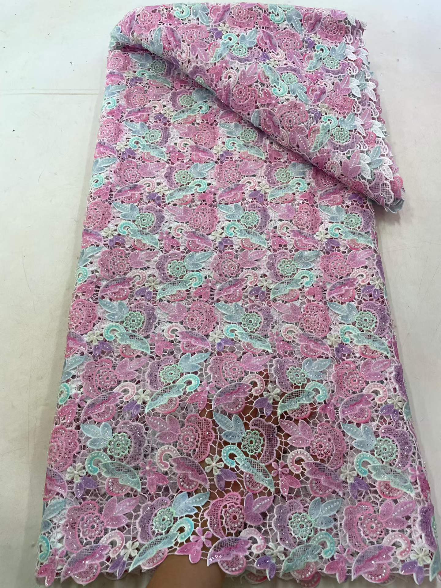 قماش دانتيل جيبور أفريقي عالي  - مراجعة Wedding Dress وسعره