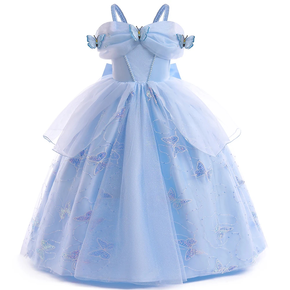 أزياء تنكرية زرقاء لفتيات سندر - مراجعة Evening Gown وسعره