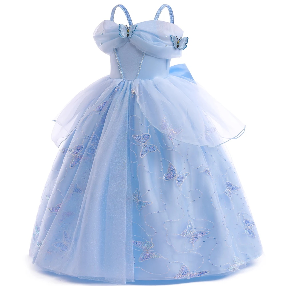 أزياء تنكرية زرقاء لفتيات سندر - مراجعة Evening Gown وسعره