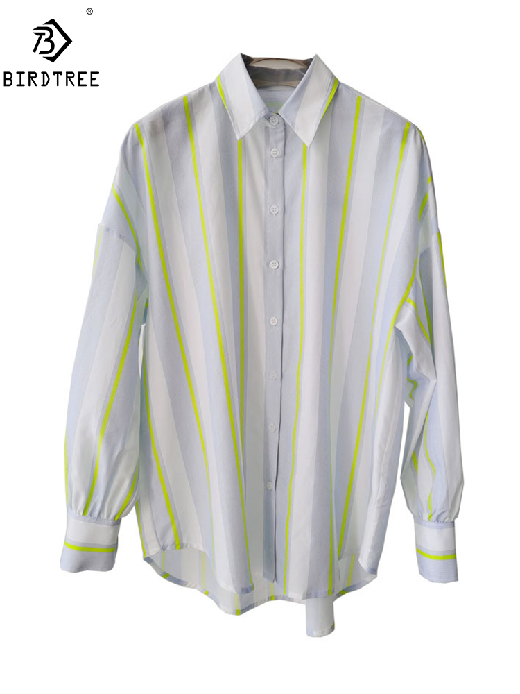 بلوزة نسائية أنيقة من BirdTree - مراجعة Silk Blouse وسعره