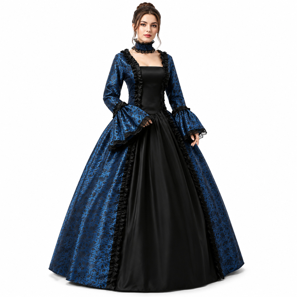 فستان طويل بتصميم قوطي من العص - مراجعة Lace Dress وسعره