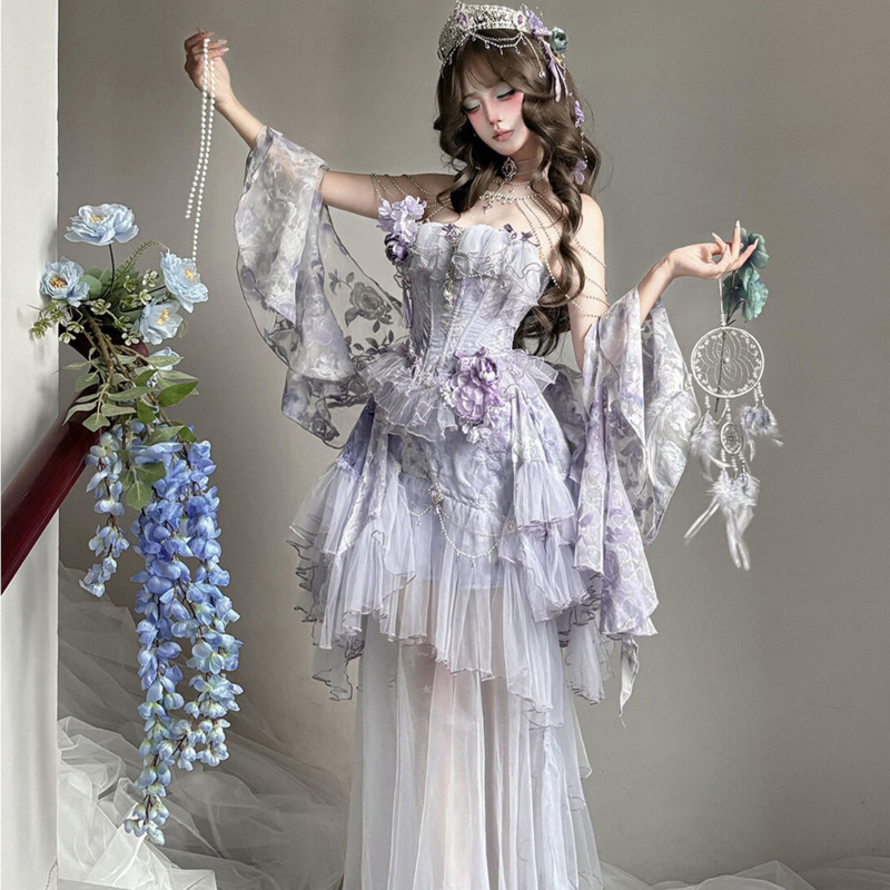 فستان لوليتا بنفسجي أنيق بتصمي - مراجعة Formal Dress وسعره