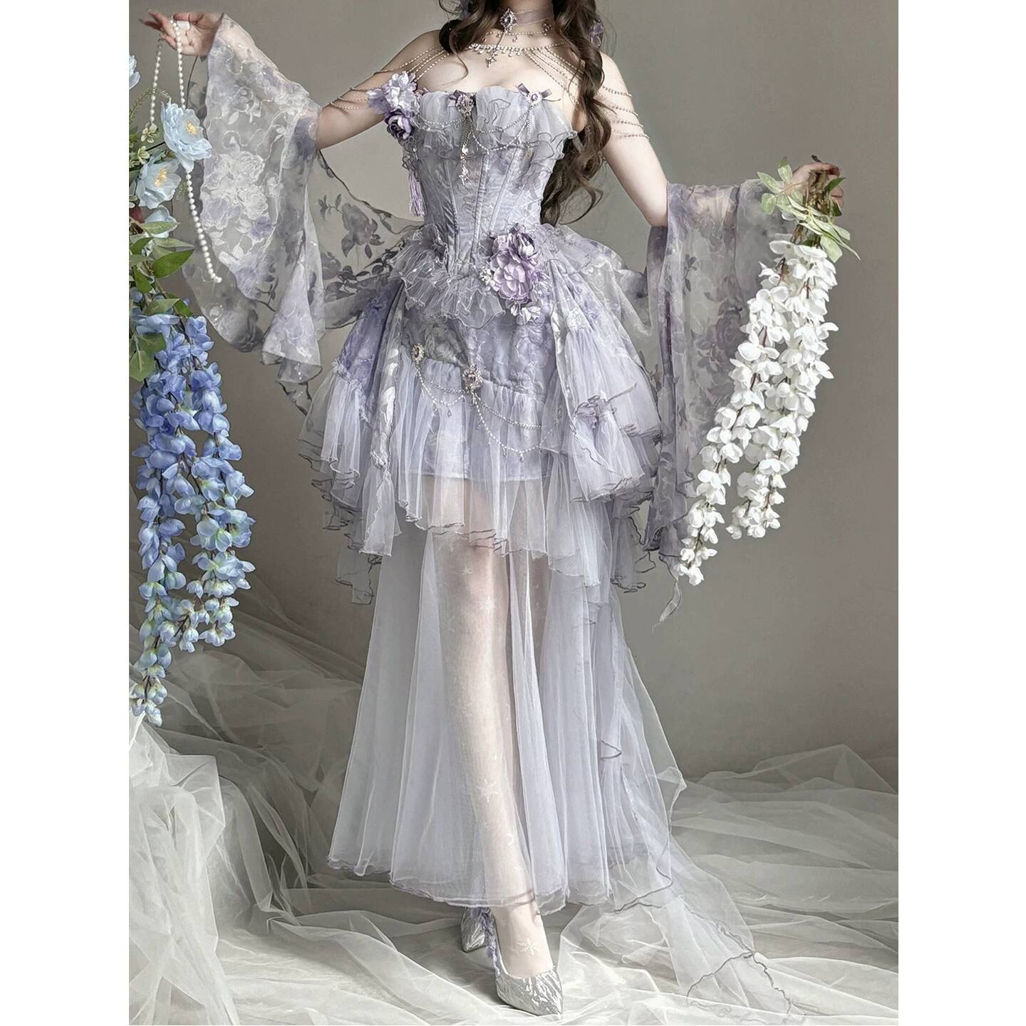 فستان لوليتا بنفسجي أنيق بتصمي - مراجعة Formal Dress وسعره